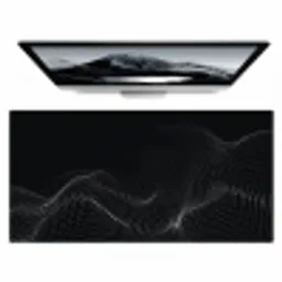 abstract-zwart-wave-gaming Muismat XXL klein -zzz3d