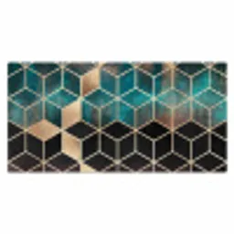 Abstract - Kubus - Goud - Patronen - Luxe Muismat XXL klein -3d_leeg