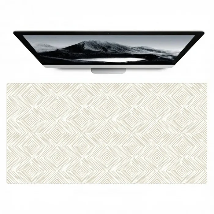 Abstract - Ruiten - Beige Muismat XXL klein 681 -zzz3d