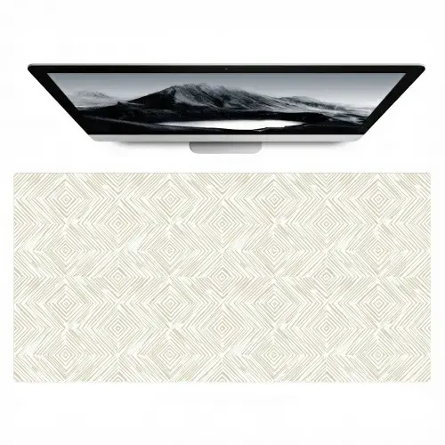 Abstract - Ruiten - Beige Muismat XXL klein 681 -zzz3d
