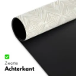 Abstract - Ruiten - Beige Muismat XXL klein 681 -sfeer2