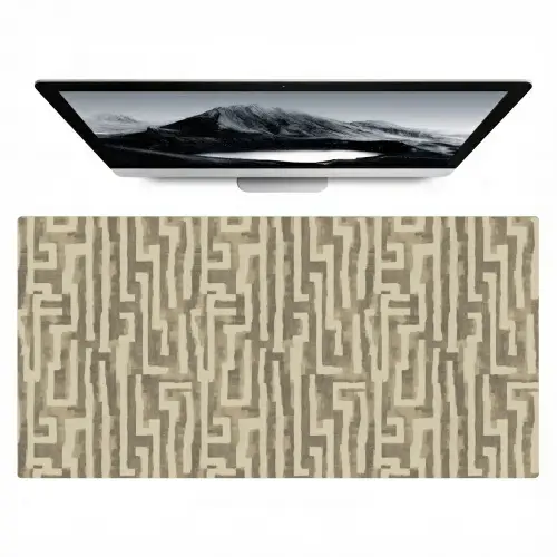 Abstract - Geometrisch - Groen Muismat XXL klein 681 -zzz3d