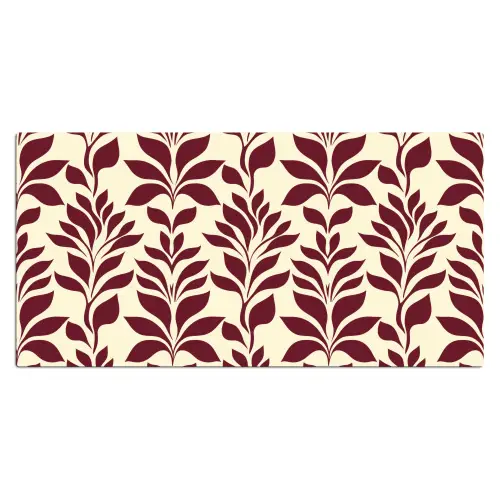 Abstract - Bladeren - Burgundy Muismat XXL klein 681 -3d_leeg