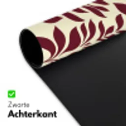 Abstract - Bladeren - Burgundy Muismat XXL klein 681 -sfeer2