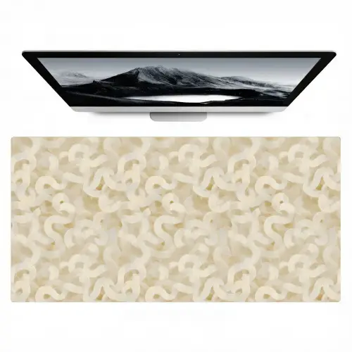 Abstract - Lijnen - Beige Muismat XXL klein 681 -zzz3d
