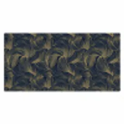 Abstract - Lijnen - Blauw - Goud Muismat XXL klein 681 -3d_leeg