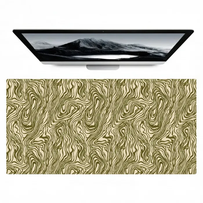 Abstract - Marmer - Groen Muismat XXL klein 681 -zzz3d