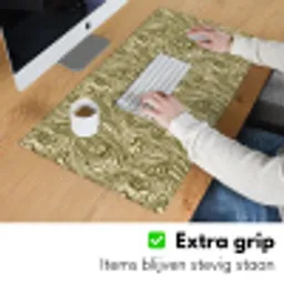 Abstract - Marmer - Groen Muismat XXL klein 681 -sfeer3