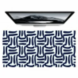 Abstract - Modern - Blauw Muismat XXL klein 681 -zzz3d