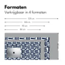 Abstract - Modern - Blauw Muismat XXL klein 681 -sfeer5