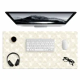 Abstract - Motief - Beige Muismat XXL klein 681 -3d