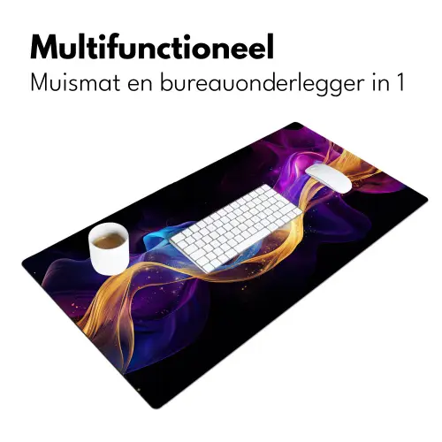 abstract-neon-goud-gaming Muismat XXL klein -sfeer4