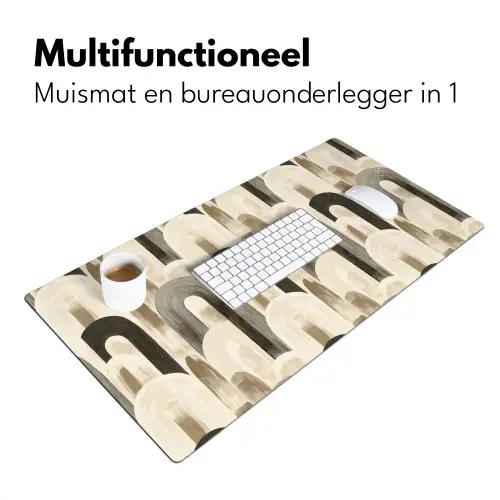 Abstract - Patroon - Bogen Muismat XXL klein 681 -sfeer4