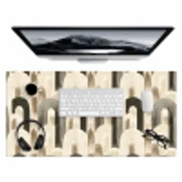 Abstract - Patroon - Bogen Muismat XXL klein 681 -3d