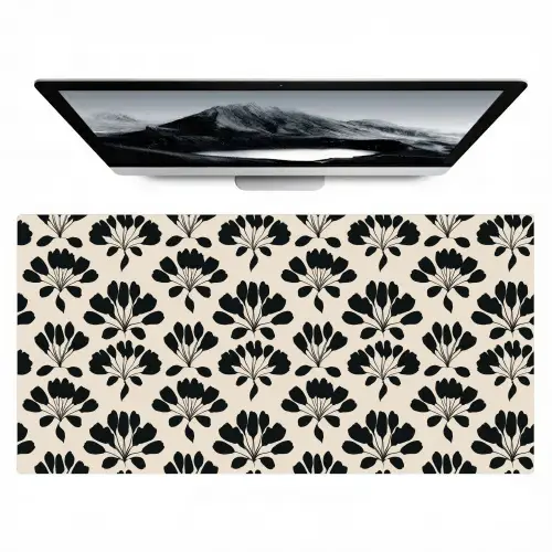 Abstract - Patroon - Zwart Muismat XXL klein 681 -zzz3d