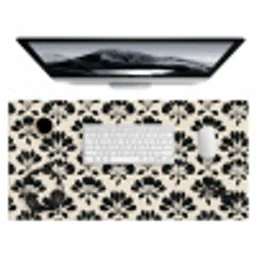 Abstract - Patroon - Zwart Muismat XXL klein 681 -3d