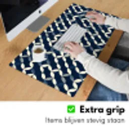 Abstract - Patroon - Blauw Muismat XXL klein 681 -sfeer3