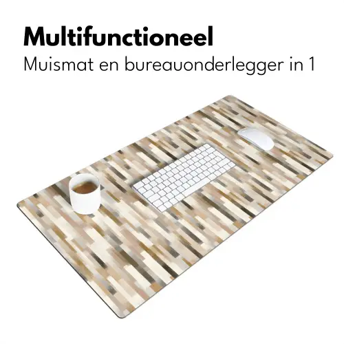 Abstract - Patroon - Kwaststreken Muismat XXL klein 681 -sfeer4