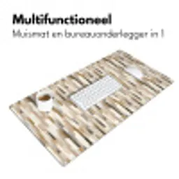 Abstract - Patroon - Kwaststreken Muismat XXL klein 681 -sfeer4
