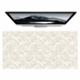 Abstract - Ruit - Beige Muismat XXL klein 681 -zzz3d
