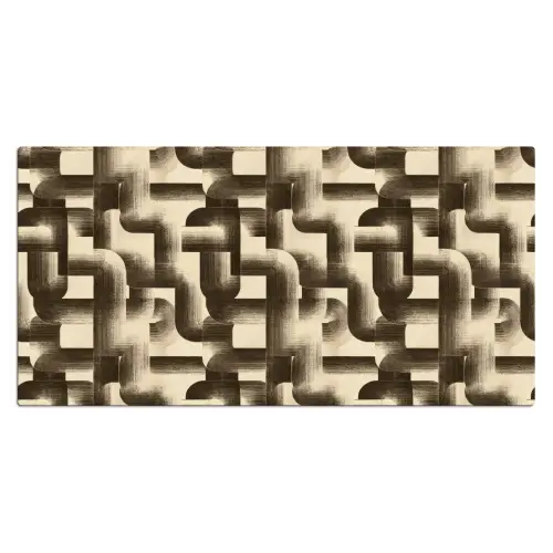 Abstract - Retro - Zwart Muismat XXL klein 681 -3d_leeg