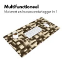 Abstract - Retro - Zwart Muismat XXL klein 681 -sfeer4