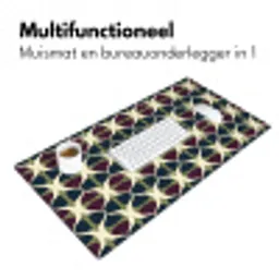 Abstract - Retro - Kleurrijk Muismat XXL klein 681 -sfeer4