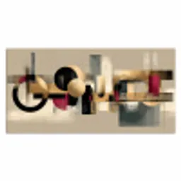 Abstract - Vormen - Beige - Texturen Muismat XXL klein -3d_leeg