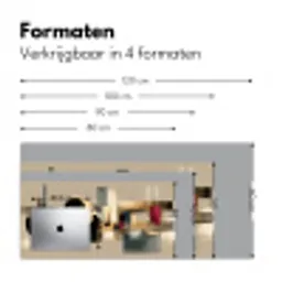 Abstract - Vormen - Beige - Texturen Muismat XXL klein -sfeer5