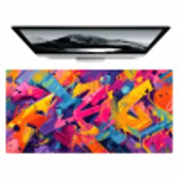 Abstract - Vormen - Kleurrijk Muismat XXL klein -zzz3d