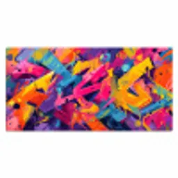 Abstract - Vormen - Kleurrijk Muismat XXL klein -3d_leeg