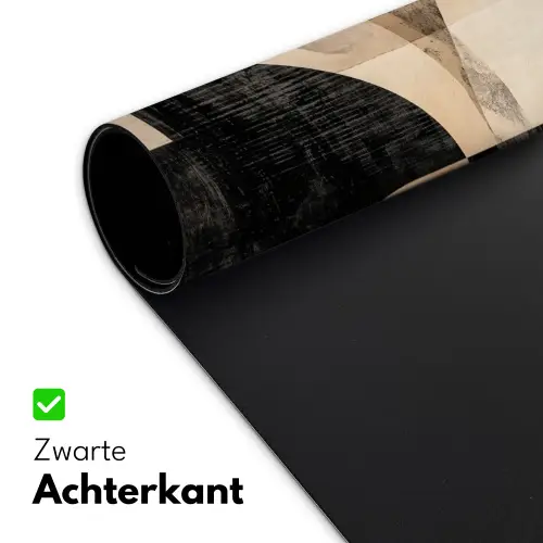 Abstract - Vormen - Modern - Beige Muismat XXL klein -sfeer2