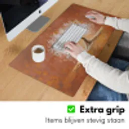 Abstract - Boom - Wit - Bladeren Muismat XXL klein -sfeer3