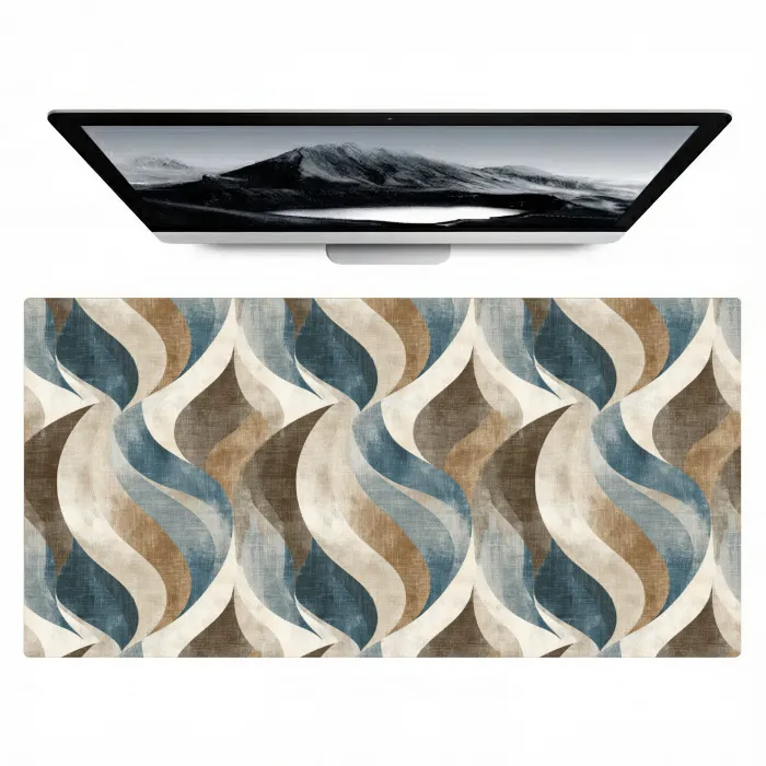 Abstract - Golven - Kleurrijk Muismat XXL klein 681 -zzz3d