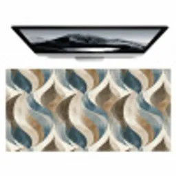 Abstract - Golven - Kleurrijk Muismat XXL klein 681 -zzz3d