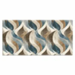 Abstract - Golven - Kleurrijk Muismat XXL klein 681 -3d_leeg