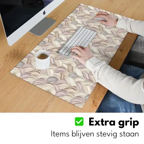 Abstract - Golvend - Pastel Muismat XXL klein 681 -sfeer3