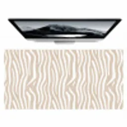 Abstract - Zebra - Beige Muismat XXL klein 681 -zzz3d