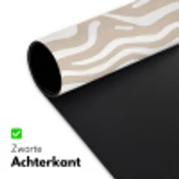 Abstract - Zebra - Beige Muismat XXL klein 681 -sfeer2