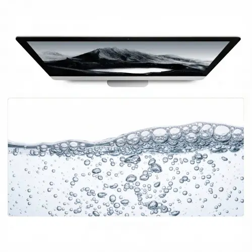 Luchtbellen - Water - Dynamisch Muismat XXL klein -zzz3d
