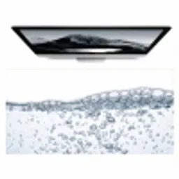 Luchtbellen - Water - Dynamisch Muismat XXL klein -zzz3d