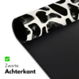 Dierenpatroon - Vlekken - Zwart - Wit Muismat XXL klein 681 -sfeer2