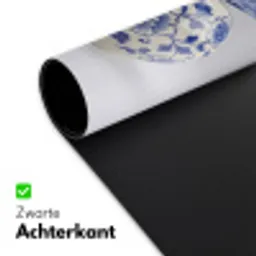 Appel - Blauw - Klassiek Muismat XXL klein -sfeer2