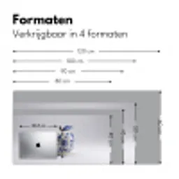 Appel - Blauw - Klassiek Muismat XXL klein -sfeer5