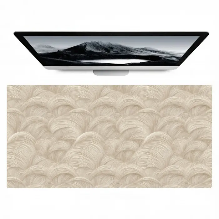 Bogen - Patroon - Beige Muismat XXL klein 681 -zzz3d