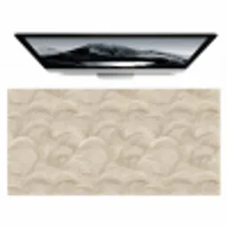 Bogen - Patroon - Beige Muismat XXL klein 681 -zzz3d