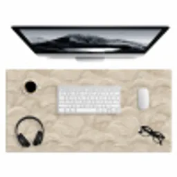 Bogen - Patroon - Beige Muismat XXL klein 681 -3d