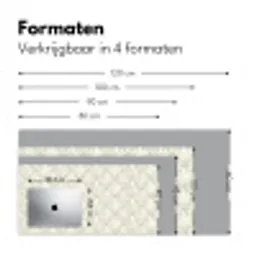 Barok - Patroon - Beige Muismat XXL klein 681 -sfeer5