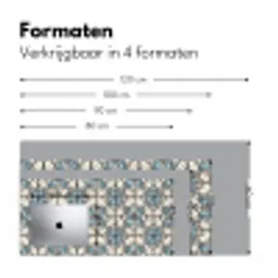 Barok - Tegel - Kleurrijk Muismat XXL klein 681 -sfeer5