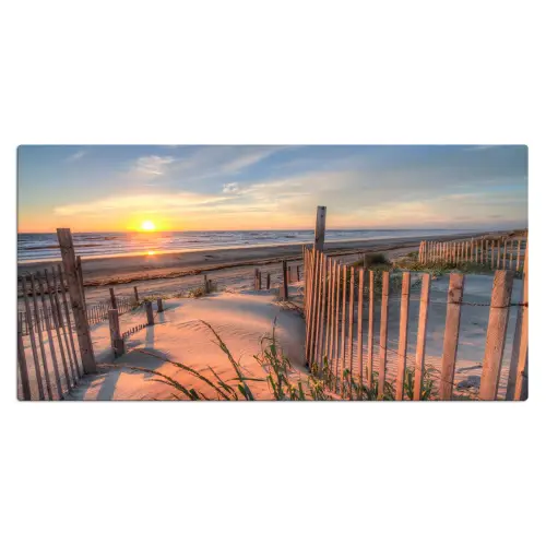 Strand - Zee - Duin - Zonsondergang - Landschap Muismat XXL klein -3d_leeg